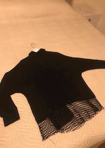 Siyah Düğmeli Midi Kadın Gömlek - Görsel 3