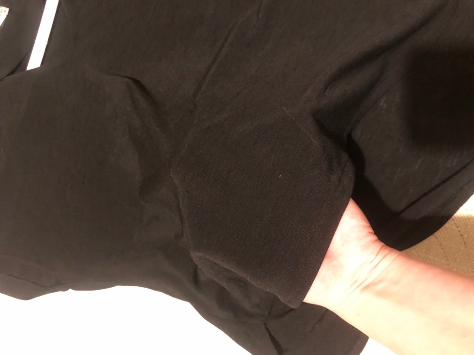 Siyah V Yaka Kolsuz bluz - Görsel 2