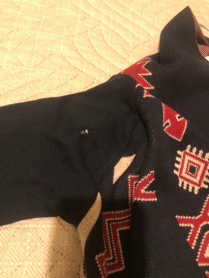 Bohem Etnik Desenli Triko hırka - Görsel 5