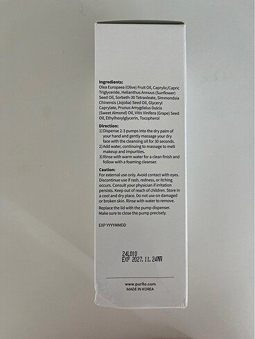 Diğer Purito from green cleansing oil