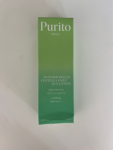 Purito wonder realief centella daily sun lotion