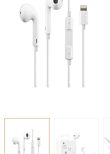 İpone Kulak İçi Kulaklık Lightning Uçlu - Görsel 2