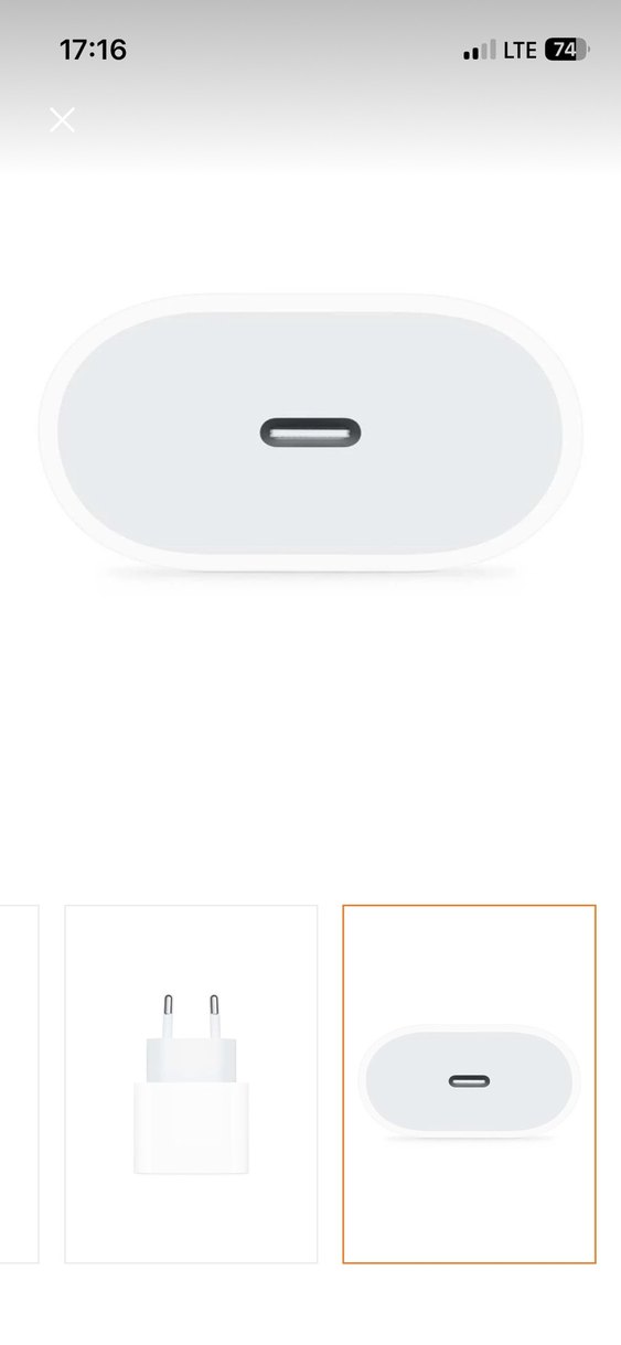 USB-C 20W Beyaz Güç Adaptörü - Görsel 2