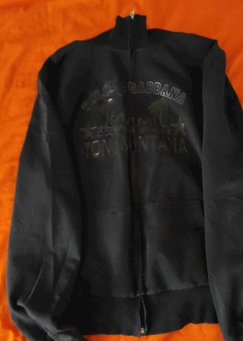 Fermuarlı Siyah Kapüşonlu Erkek Sweatshirt