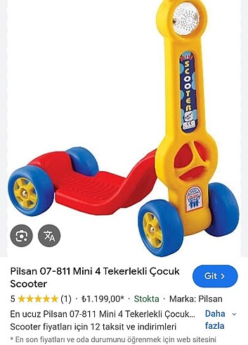 Pilsan scooter ve çocuk bisikleti 