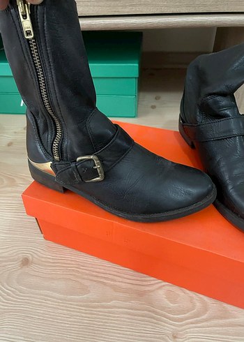 Aldo Siyah Deri Bilekli Bot