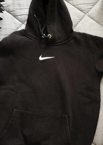 Siyah Kapüşonlu Erkek Çocuk Sweatshirt