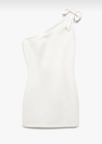 Beyaz Mini  Mezuniyet Elbisesi - Görsel 4