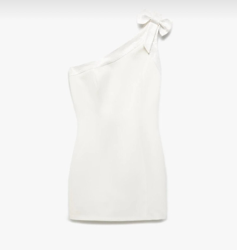 Beyaz Mini  Mezuniyet Elbisesi - Görsel 4