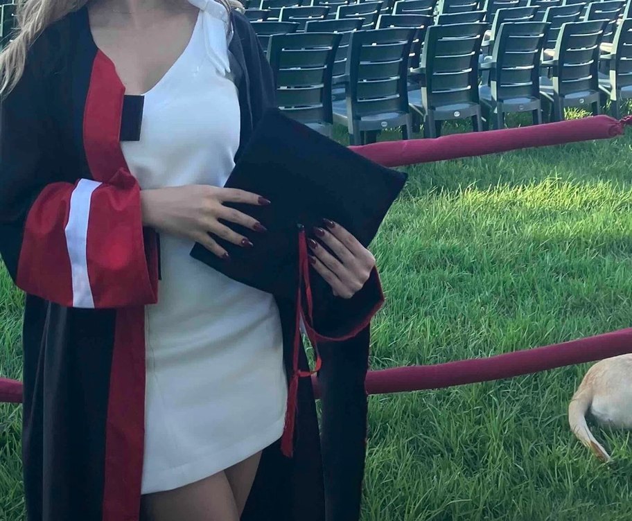 Beyaz Mini  Mezuniyet Elbisesi - Görsel 3