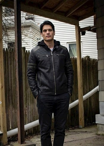 Motosiklet Tarzı Deri Mont - Görsel 2