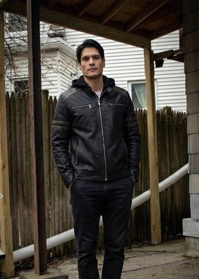 Motosiklet Tarzı Deri Mont - Görsel 2