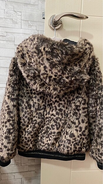 C&A C&A şahane leopar peluş mont