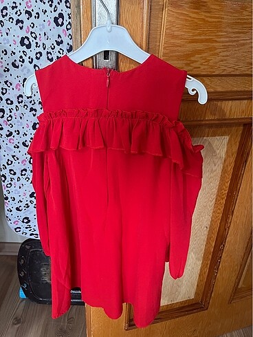 5 Yaş Beden kırmızı Renk Koton çocuk elbise