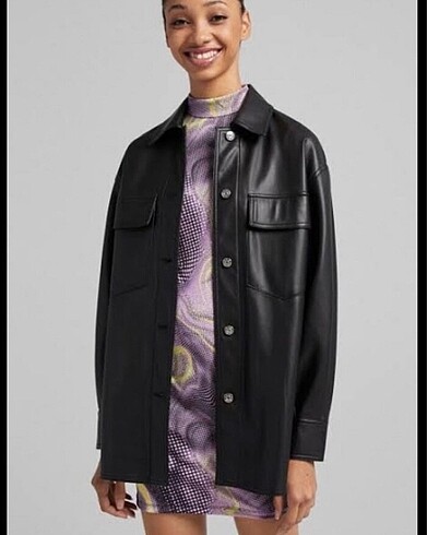 BERSHKA DERİ CEKET