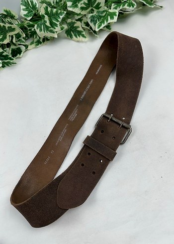 American Vintage Kahverengi kalın Deri unisex Kemer
