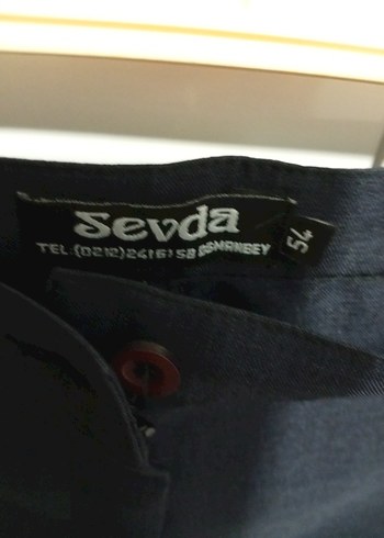 52 Beden lacivert Renk Lacivert Kemerli Midi Denim Kadın Pantolon