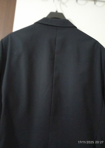 Erkek lacivert Düğmeli Notch Yaka Takım Elbise Kiğılı marka - Görsel 5