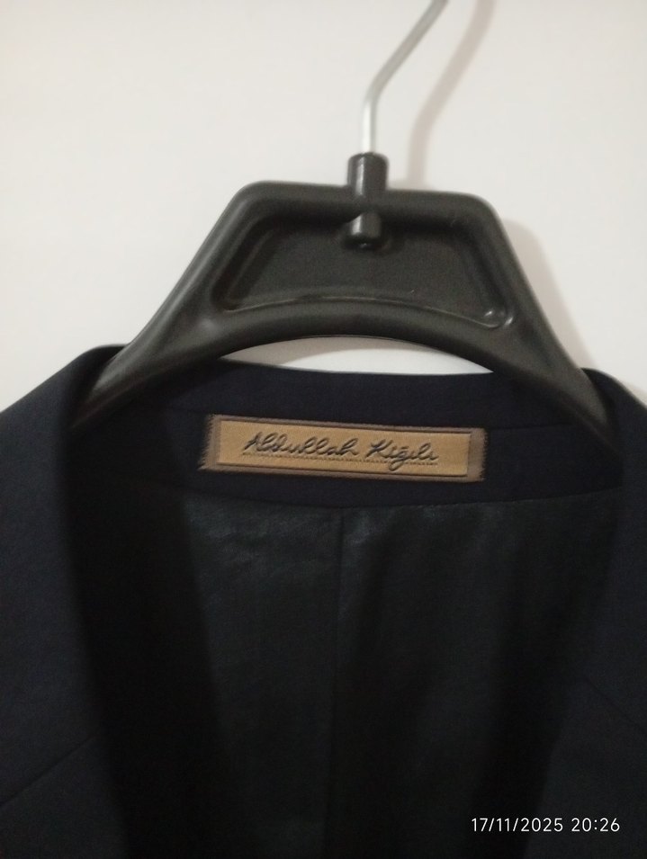 Erkek lacivert Düğmeli Notch Yaka Takım Elbise Kiğılı marka - Görsel 4