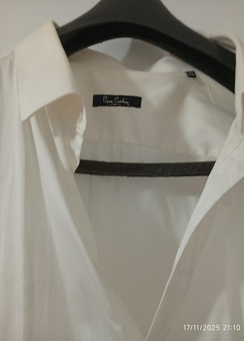 Düğmeli krem Kısa Kollu Erkek Gömlek - Görsel 4