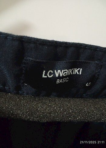 Erkek Lacivert Kemerli Regular Fit Pantolon - Görsel 4