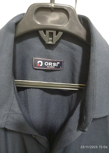 Lacivert Erkek Keten Uzun Kollu Gömlek - Görsel 3