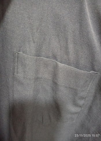 Lacivert Erkek Keten Uzun Kollu Gömlek - Görsel 8