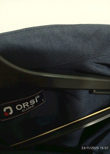 Lacivert Erkek Keten Uzun Kollu Gömlek - Görsel 6