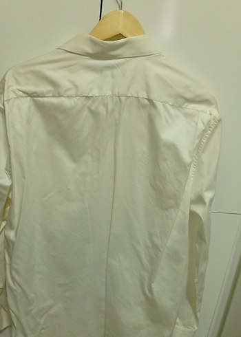 Erkek Beyaz Keten Uzun Kollu Gömlek - Görsel 7