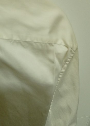 Erkek Beyaz Keten Uzun Kollu Gömlek - Görsel 9