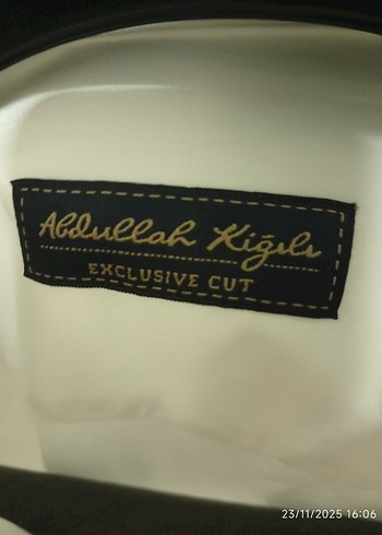 Erkek Beyaz Keten Gömlek, Uzun Kollu, Düğmeli - Görsel 3