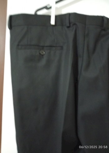 Siyah Kemerli Erkek Pantolon - Görsel 6