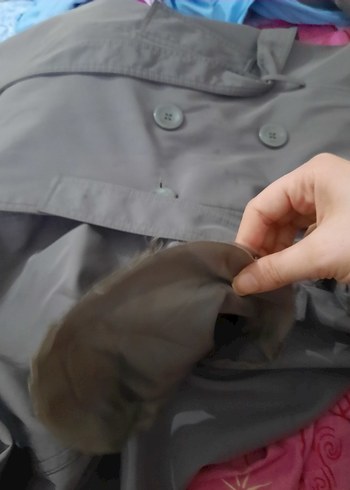 Düğmeli Uzun Kahverengi Kadın Trençkot - Görsel 7