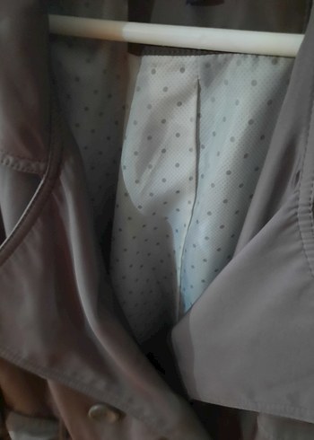 Düğmeli Uzun Kahverengi Kadın Trençkot - Görsel 6