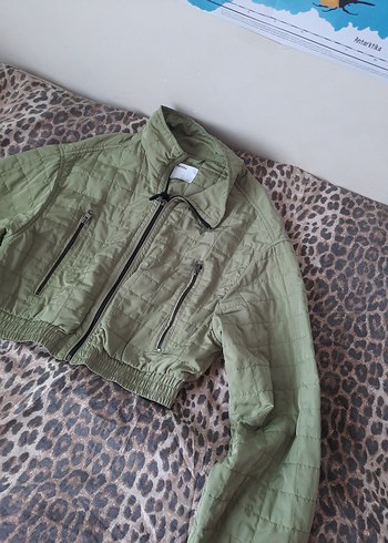 Yeşil Kadın Keten Midi Ceket - Görsel 3