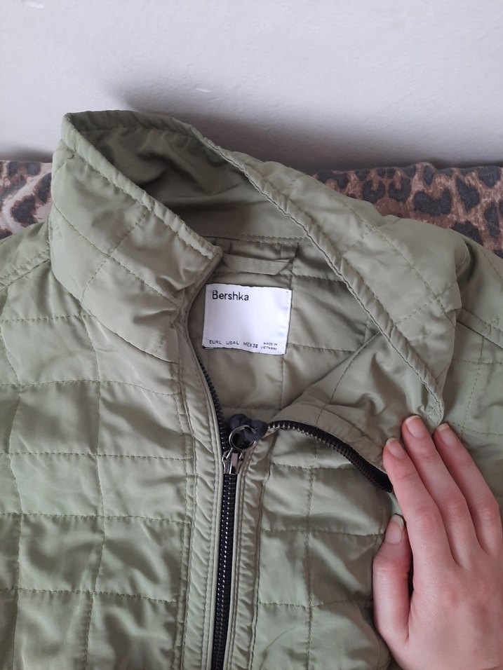 Yeşil Kadın Keten Midi Ceket - Görsel 2