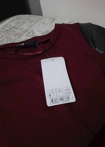 elbise bordo - Görsel 8