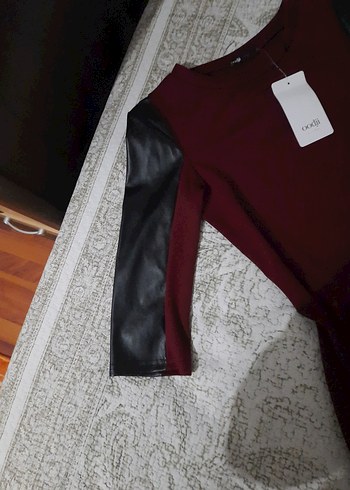 elbise bordo - Görsel 7