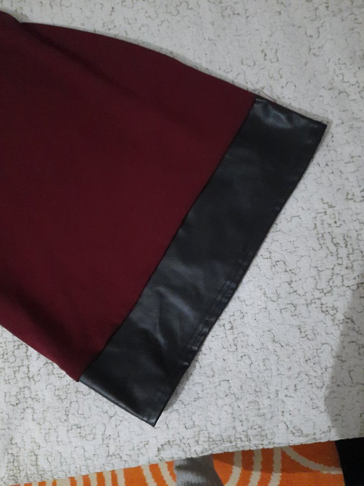 elbise bordo - Görsel 2