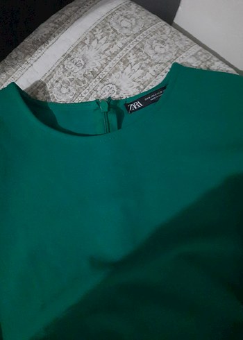 Yeşil Drapeli Uzun Hamile Elbisesi - Görsel 5