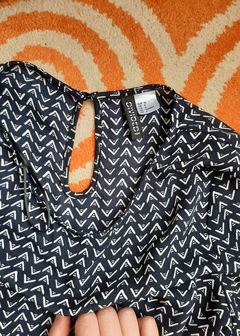 Uzun Kollu, Pilili, Lacivert Bluz - Görsel 2