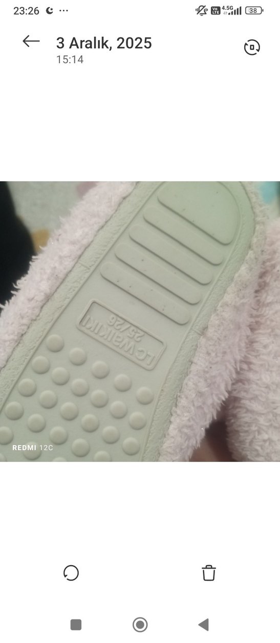 Kızlar için Pembe Kürklü Sıcak Terlik - Görsel 2