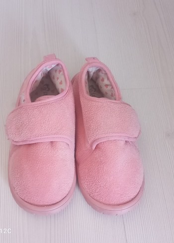 Kız Çocukları İçin Pembe Polar Ev Terliği - Görsel 2