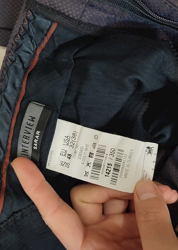 erkek sarar pantolon 48 beden - Görsel 2