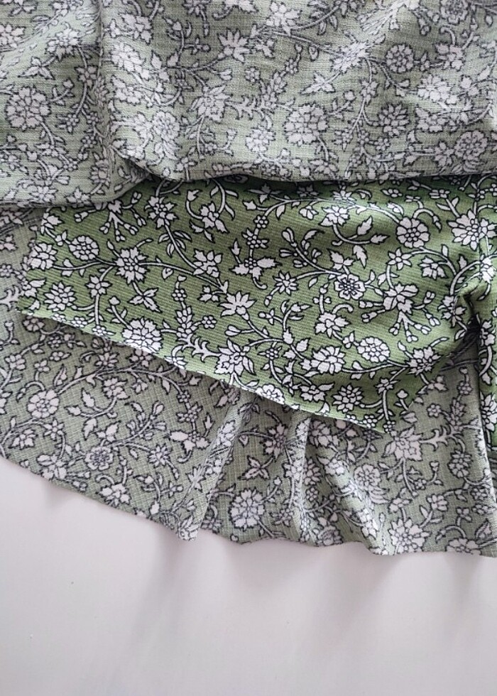 Kız çocuk şort etek 11 yaş yeşil - Görsel 2