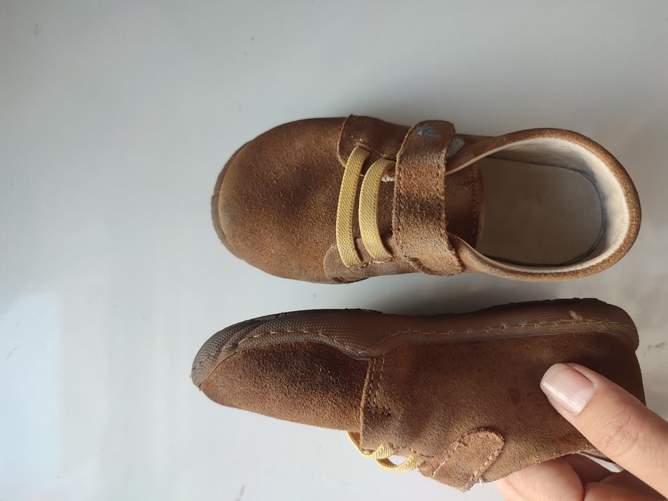 Kahverengi Süet Erkek Bebek İlk Adım Ayakkabısı ebebek 23 numara - Görsel 2