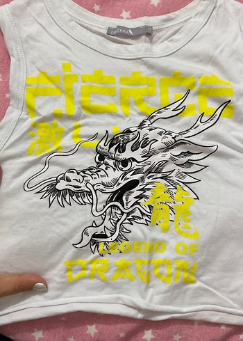 Kolsuz Baskılı Beyaz Tişörtü - Görsel 2