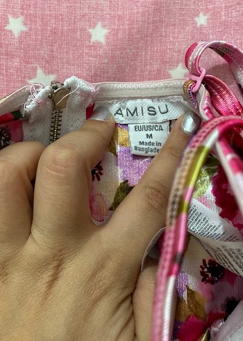 Çiçek Desenli Dantelli Mini Büstiyer - Görsel 5