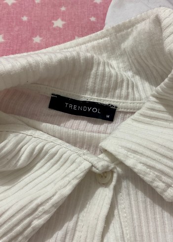 Kadın Beyaz Pamuklu Kısa Kollu Gömlek tişört polo yaka - Görsel 4