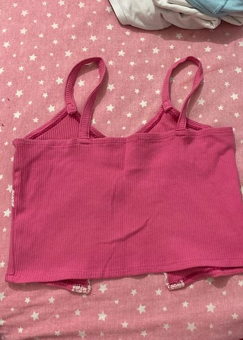 Dantel Detaylı Pembe Atlet - Görsel 5